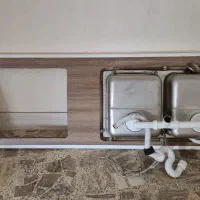 صحفه کابینت .همراه سینگ ‌.شیرصحفه گاز سالم نو