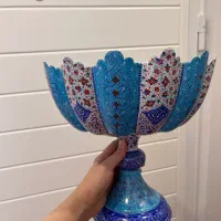 جام مینا کاری اصیل اصفهان سایز بزرگ میوه خوری|صنایع دستی و سایر لوازم تزئینی|تهران, شهرآرا|دیوار