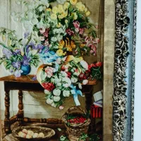 تابلو فرش دستباف ابریشم