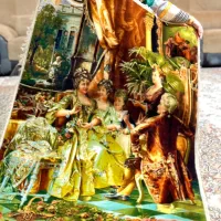 تابلوفرش اروپایی ملاقات درقصر