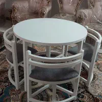 میز ناهار خوری چهار نفره بکر تمیز در حد نو