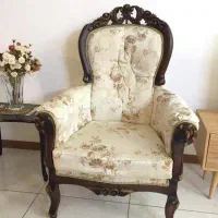 مبلمان ۹نفره تمام چوب روکش پارچه ساتن|مبلمان خانگی و میز عسلی|شیراز, ریشمک|دیوار