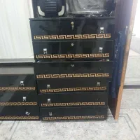 تخت وخواب دونفره ومیز آرایشی وکمد شش کشوی وپا تختی|تشک تختخواب|بوکان, |دیوار