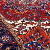 یک جغت (۲عدد) فرش نه متره هریس|فرش|میانه, |دیوار