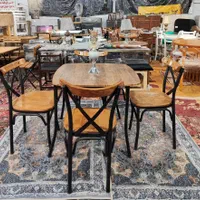 میز و صندلی غذاخوری فلزی مدل لهستانی