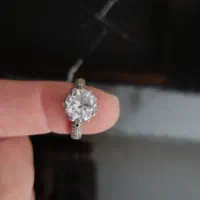 انگشتره نقره زنانه تک داش