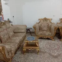 فروش مبل 9نفره سلطنتی|مبلمان خانگی و میز عسلی|ایلام, |دیوار