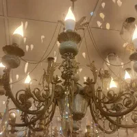 فروش لوسترم برنجی باضمانت همیشگی|لوستر و چراغ آویز|باقرشهر, |دیوار