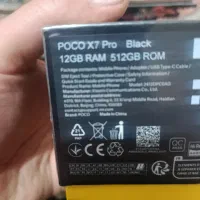 poco x7 pro 512 12 مشکی آکبند فقط انباکس شده