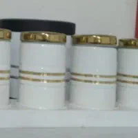 بانکه یا جا ادویه اورانوس سفید طلایی