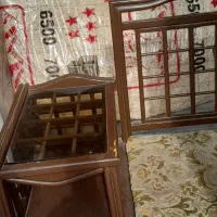 صندلی تلفن رنگ قهوه‌ای|مبلمان خانگی و میز عسلی|کاشان, کوشک صفی|دیوار