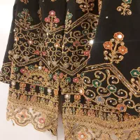 مانتو سنتی آینه کاری و خامه دوزی