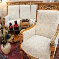 مبلمان کلاسیک فرانسوی تمام چوب(زیر قیمت نمایشگاه)