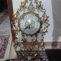 ساعت رومیزی سالم ۱۲۰۰ ساعت برنجی درحد۰۰