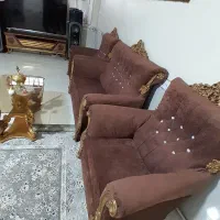 مبل راحتی ۷نفره سالم بدون پارگی یا شکستگی|مبلمان خانگی و میز عسلی|بروجرد, |دیوار