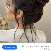 مدل برای شنیون میخواستم