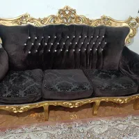 مبل استیل با چوب راش|مبلمان خانگی و میز عسلی|نسیم‌شهر, |دیوار