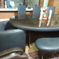 میز نهار خوری ۸ نفره|میز و صندلی غذاخوری|شیراز, گل سرخ|دیوار