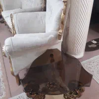 مبلمان  سلطنتی۷ نفره به همراه دوعدد عسلی ومیز وسط|مبلمان خانگی و میز عسلی|شهریار, شهریار|دیوار