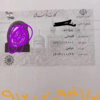کارت ملی گمشده به نام پروانه قصابی|اشیا|تبریز, |دیوار
