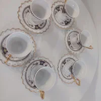 سرویس چایخوری ورق طلا