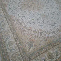 ۲عدد فرش ۹ متری ۱۲۰۰ شانه ابریشم دستباف گونه