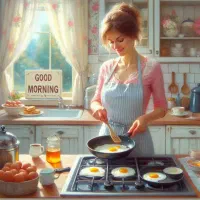 صبحانه زن
