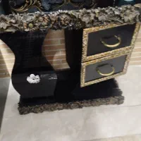 اینه و کنسول مشکی طلایی|بوفه، ویترین، کنسول|صدرا-فارس, فاز ۱|دیوار