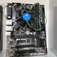مادربرد  h110 ddr4 + cpu +ram 4