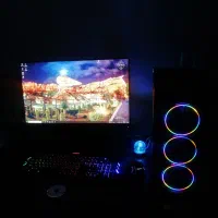 کیس گیمینگ نسل 12 و مانیتور با کیفیت 2k|رایانه رومیزی|قزوین, |دیوار