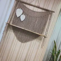 شلف قفسه کتابخونه مکرومه|کتابخانه، شلف، قفسههای دیواری|مشهد, سرافرازان|دیوار