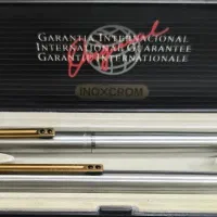 ست خودنویس و خودکار نایاب اینوکس کروم اسپانیا