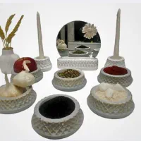 انواع هفت سین خام ورنگی|صنایع دستی و سایر لوازم تزئینی|مشهد, آیت الله کاشانی|دیوار