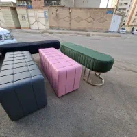 پاف مبل انتظار سالن آرایشگاهی چرم پارچه )رضا)|آرایشگاه و سالنهای زیبایی|اهواز, فولادشهر|دیوار