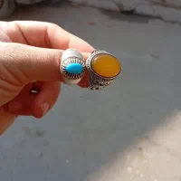 انگشترنقره فیروزه و شرف شمس