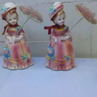 ۲ عدد مجسمه ژاپنی قدیمی آنتیک