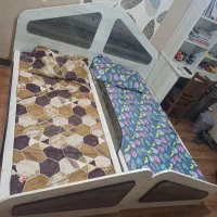 تخت نوجوان دو عدد|تخت و سرویس خواب|مشهد, هنرستان|دیوار