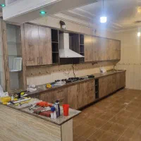 ۶ متر کابینت mdf به همراه سینک و هود سالم سالم