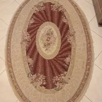 قالیچه ماشینی بیضی