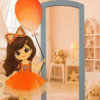 آینه قدی کودک وبزرگسال(دستساز)ویژه اتاق ومزون کودک