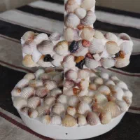 دکوری صلیب با گچ کیپتون صدف کاری شده زیبا