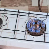 گاز فقط شعله بزرگ رو شن میشه