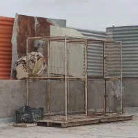 قفس کبوتر دوطبقه با قطی دودردو سالم