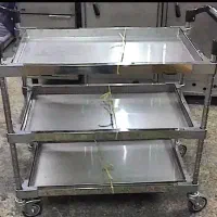 ترولی پذیرایی صنعتی حمل غذاتمام استیل