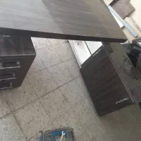 میز مدیریتی چوب MDFتٌرک سفارشی  گلس دارعالی|مبلمان اداری|تهران, کاج|دیوار