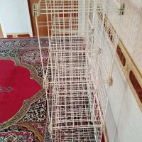 قفسه مشبک فلزی کتابخانه ای|کتابخانه، شلف، قفسه‌های دیواری|سپیدان, |دیوار