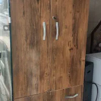 کمدآویزلباس3کشو4800 وتخت یکنفره ست هم باتشک 5800