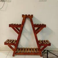 پایه ی ۶تایی گلدان و یک عدد تابلوی چراغ دار