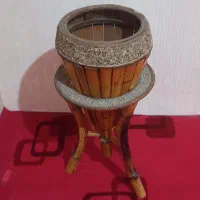 فروش گلدان تزئینی دو تیکه بامبو