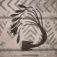 کابل تبدیل VGA پانزده پین به rsa و av هشت فیش
